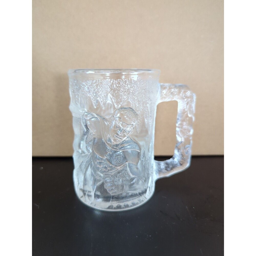 VTG BATMAN FOREVER McDONALD'S COLLECTOR GLASS COFFEE MUG Robin 1995 (L31)